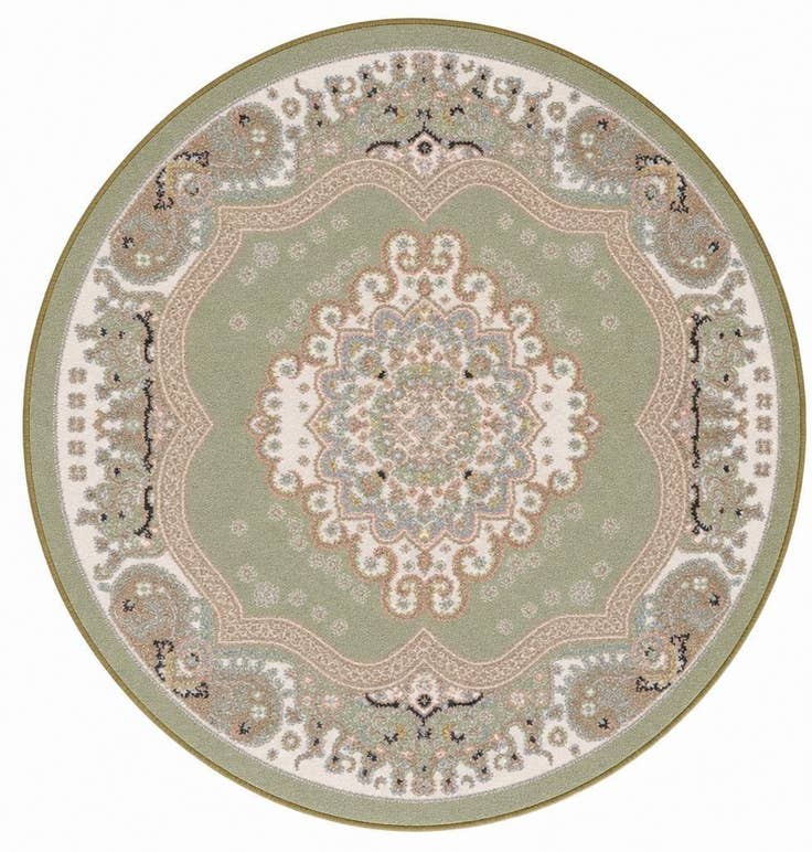 Detail image of 3' 3 x 3' 3 Kamala Washable Round Rug