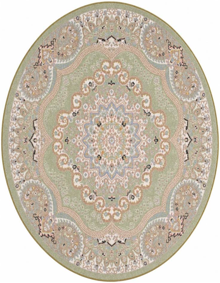 Detail image of 5' 3 x 5' 3 Kamala Washable Round Rug