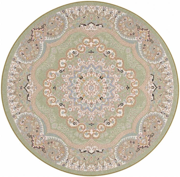 Detail image of 5' 3 x 5' 3 Kamala Washable Round Rug