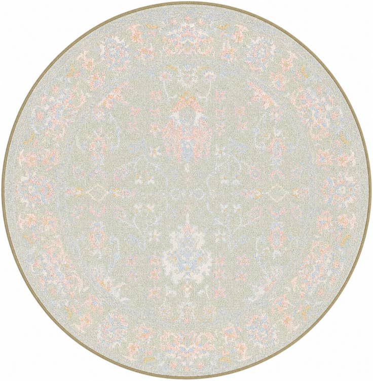 Detailansicht von 100cm x 100cm Kamala Washable Rund Teppich