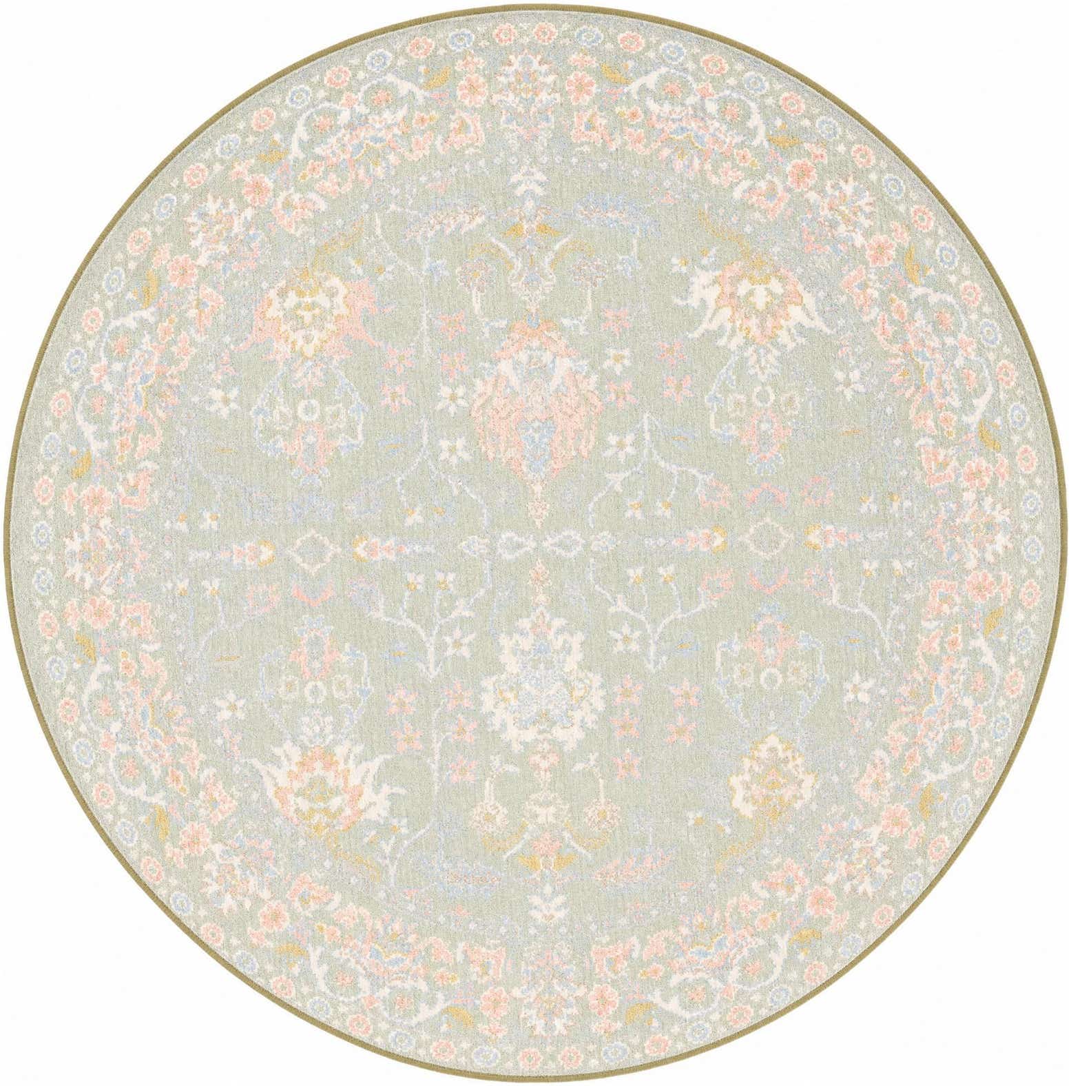 5' 3 x 5' 3 Kamala Washable Round Rug