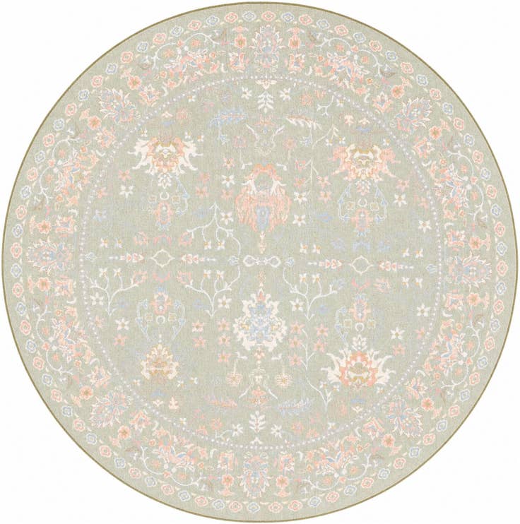 Detail image of 7' 10 x 7' 10 Kamala Washable Round Rug