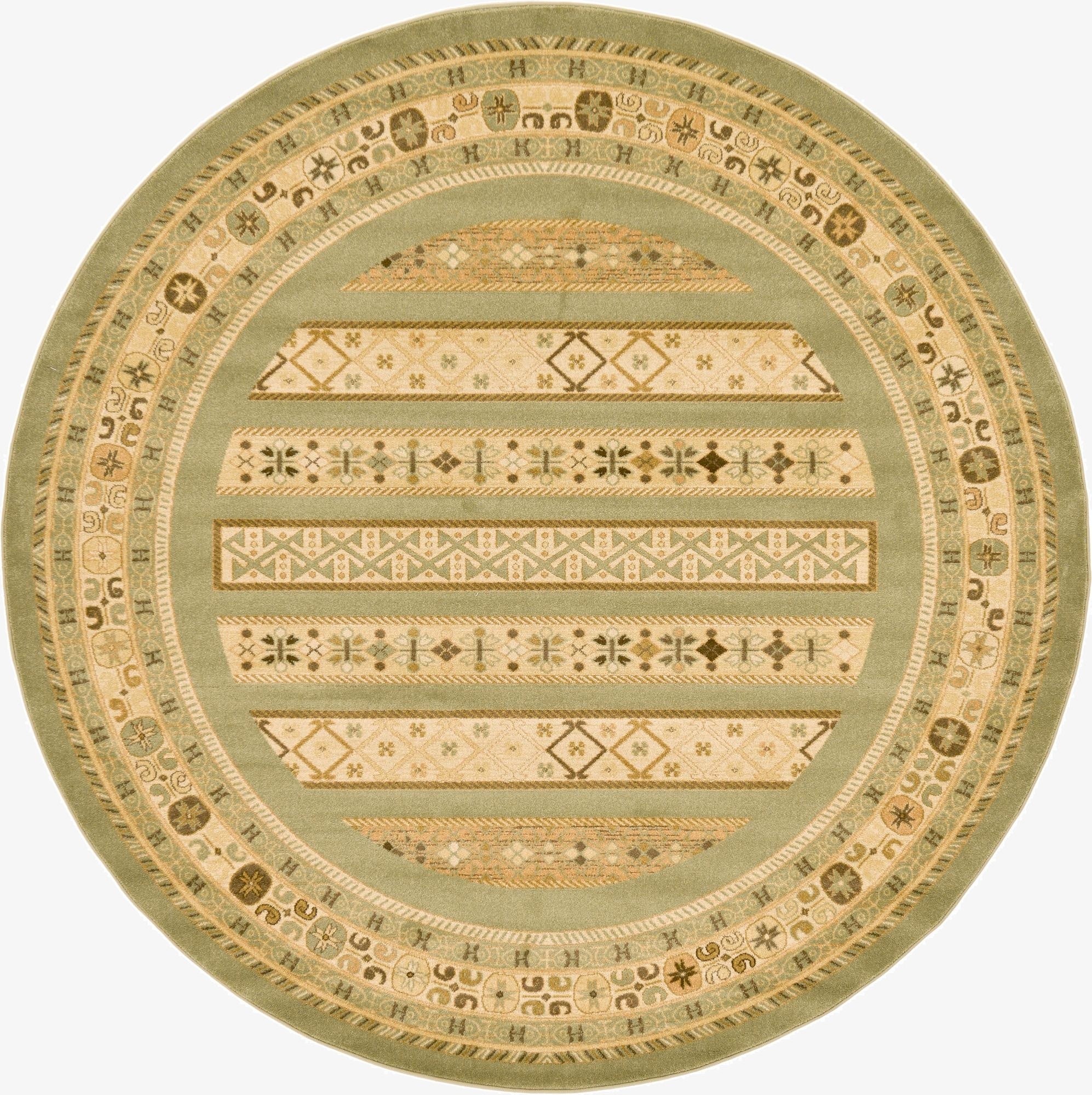 8' x 8' Kashkuli Gabbeh Round Rug
