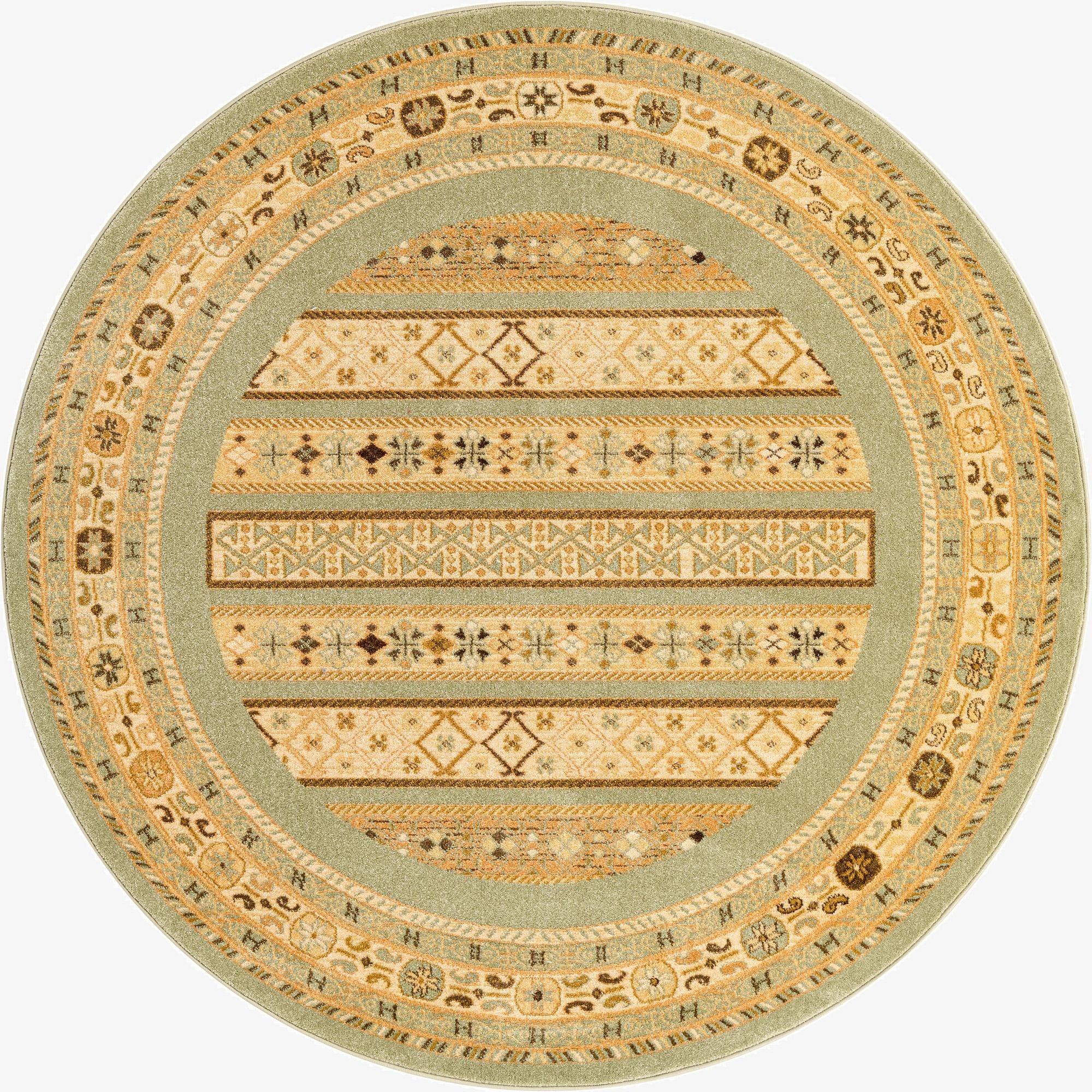 6' x 6' Kashkuli Gabbeh Round Rug