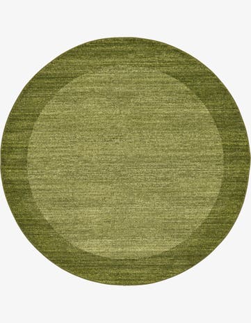Light Green Loft Round Rug