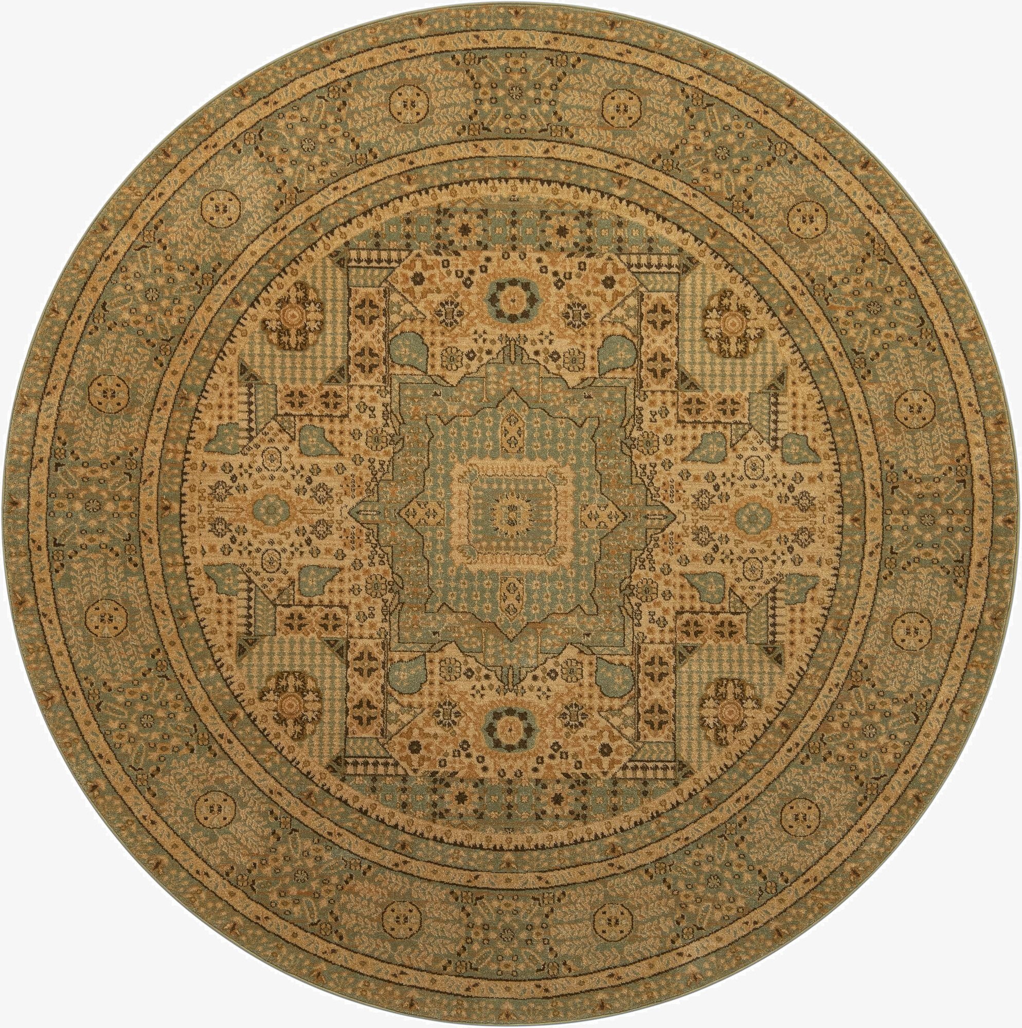 Primary image 8' x 8' Mamluk Round Rug