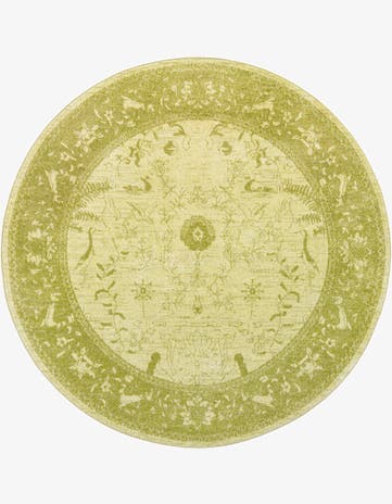 Light Green Miranda Round Rug