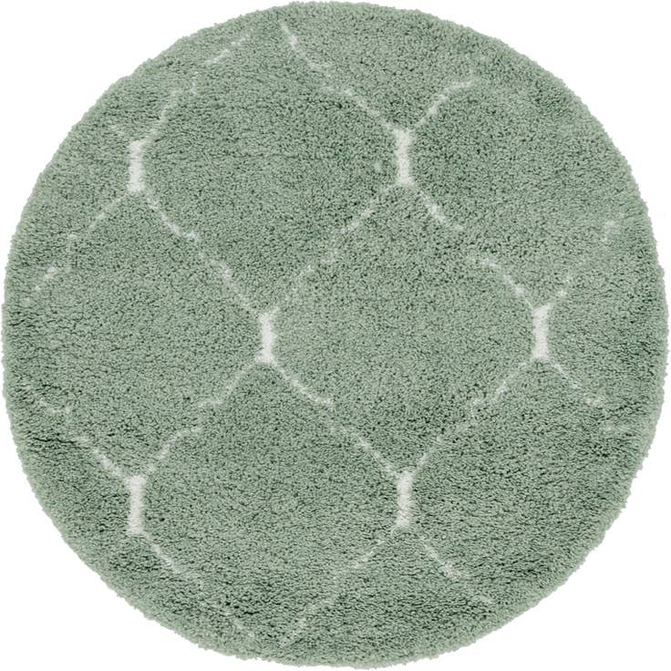 Detail image of 5' 3 x 5' 3 Moroccan Shag Round Rug