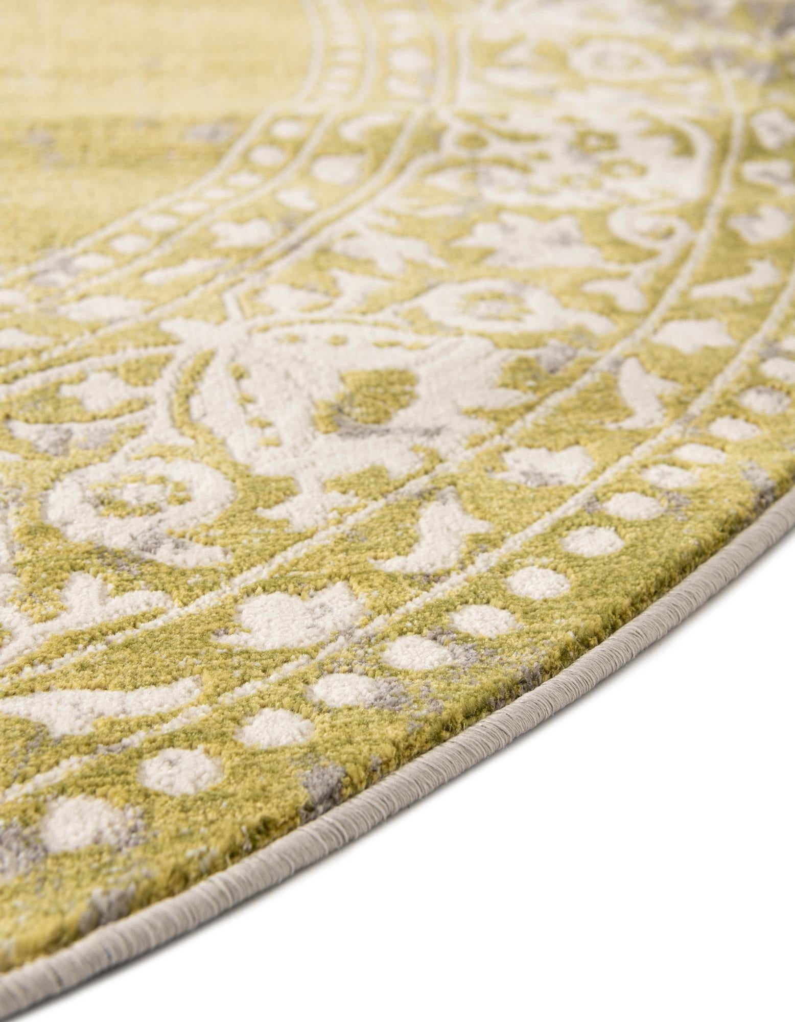 8' x 8' New Vintage Round Rug