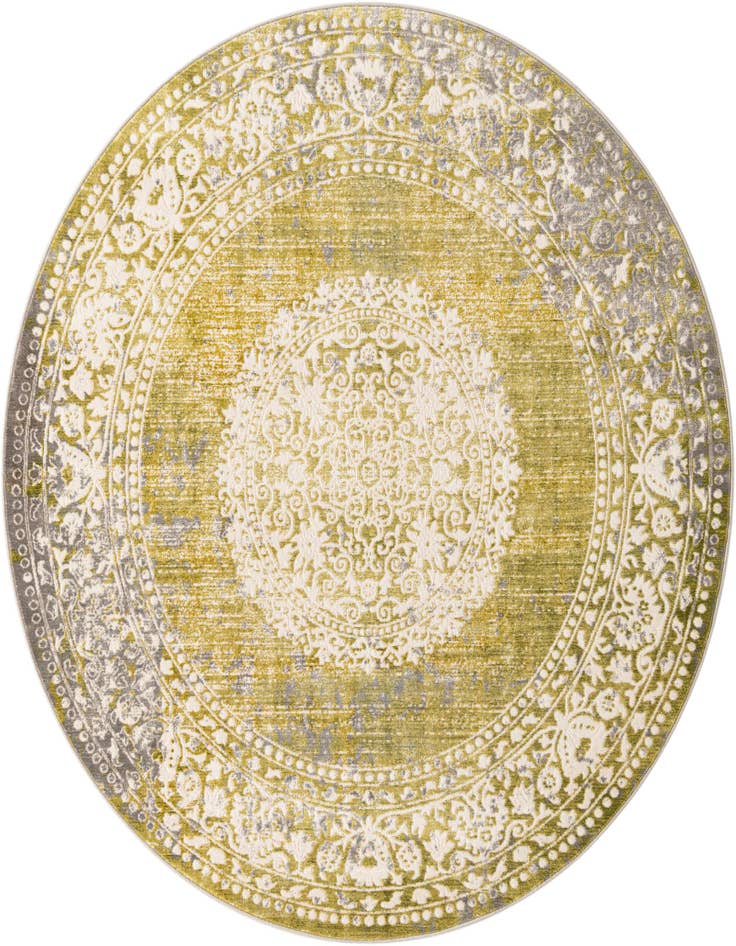 Detail image of 6' x 6' New Vintage Round Rug