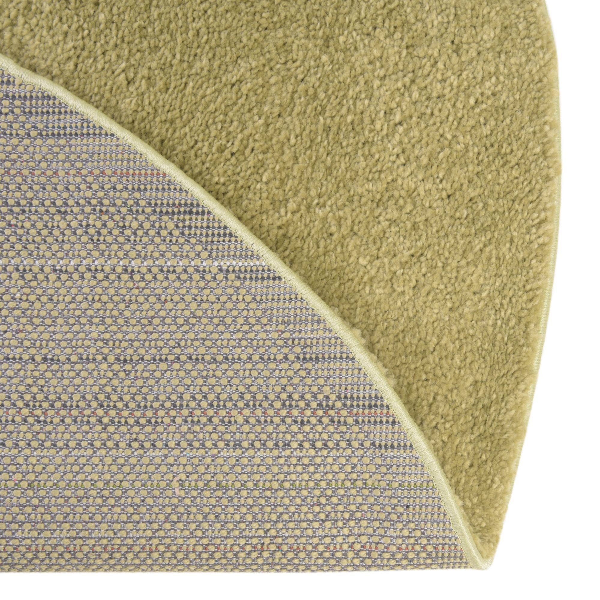 7' 10 x 7' 10 Solid Frieze Round Rug