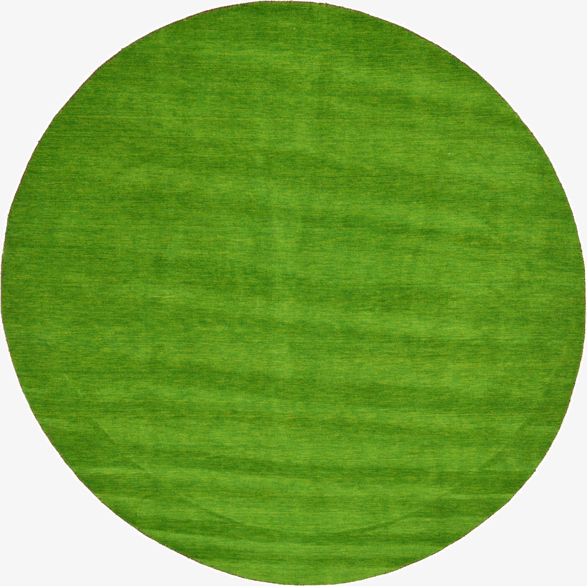 300cm x 300cm  Hand Knotted Solid Gabbeh Wool Round Rug