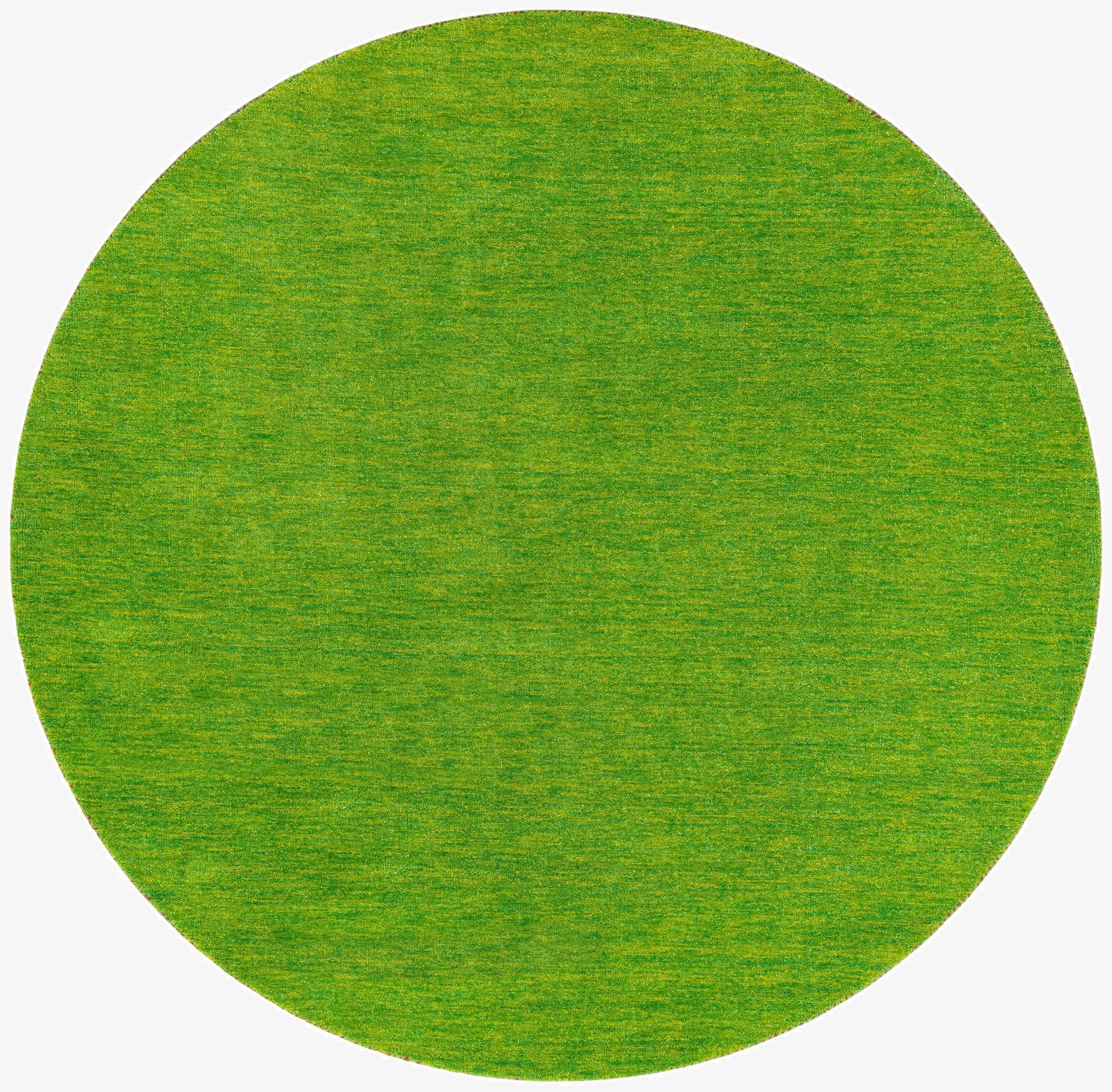 6' 7 x 6' 7  Hand Knotted Solid Gabbeh Wool Round Rug