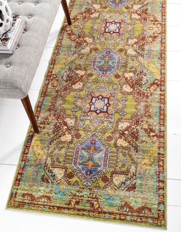 2' x 6' Aqua Runner Rug
