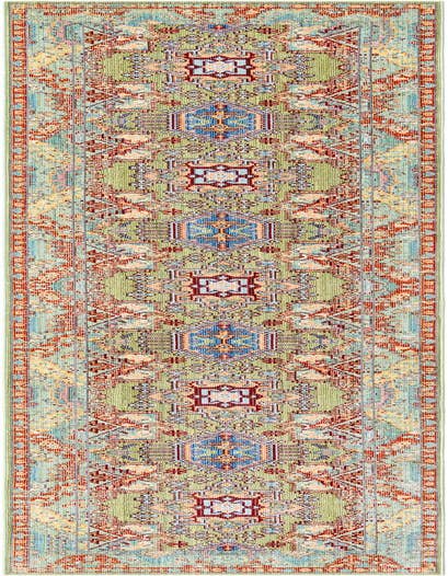 Detail image of 2' 7 x 13' Aqua Runner Rug