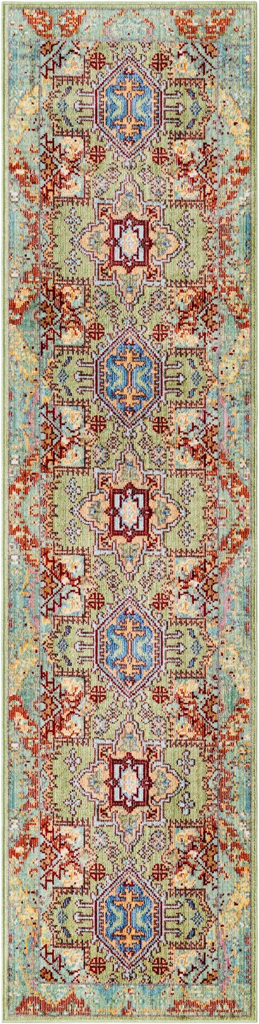 2' x 8' Aqua Runner Rug