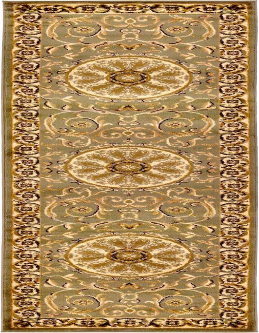 Detail image of 2' 7 x 10' Classic Aubusson Runner Rug