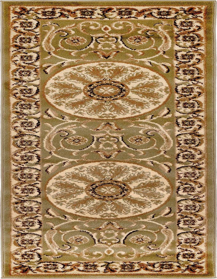 Detail image of 2' x 6' Classic Aubusson Runner Rug