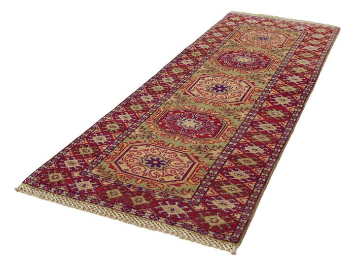 2' 1 x 5' 6 Hand Knotted Kazak Runner Rug