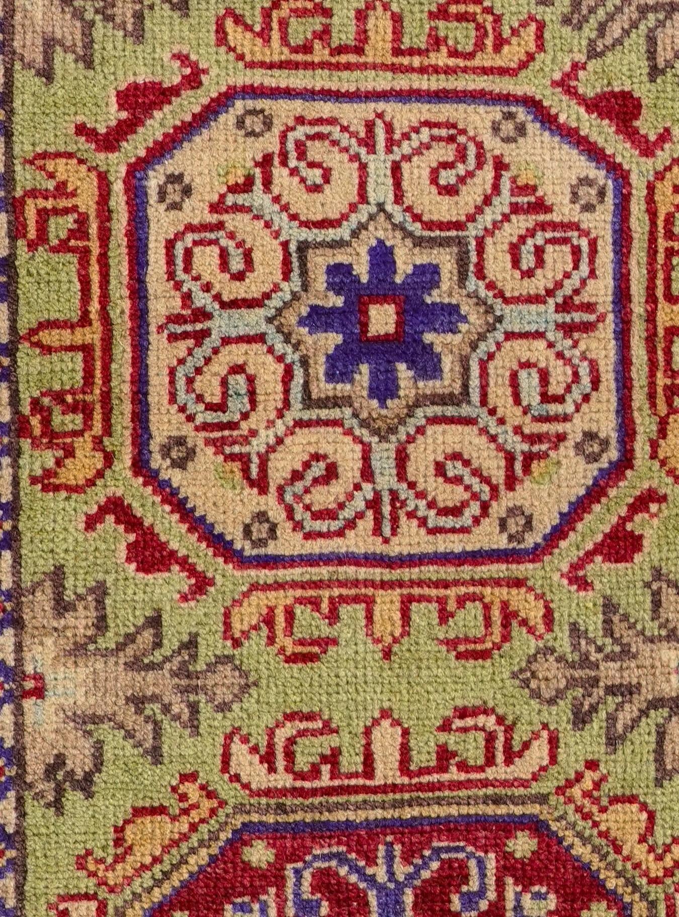 2' 1 x 5' 6 Hand Knotted Kazak Runner Rug