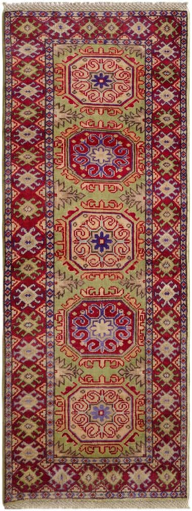 2' 1 x 5' 6 Hand Knotted Kazak Runner Rug