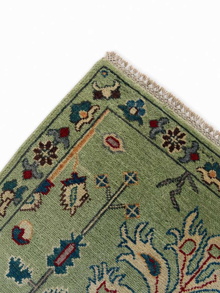 2' 9 x 9' 3 Hand Knotted Kazak Runner Rug