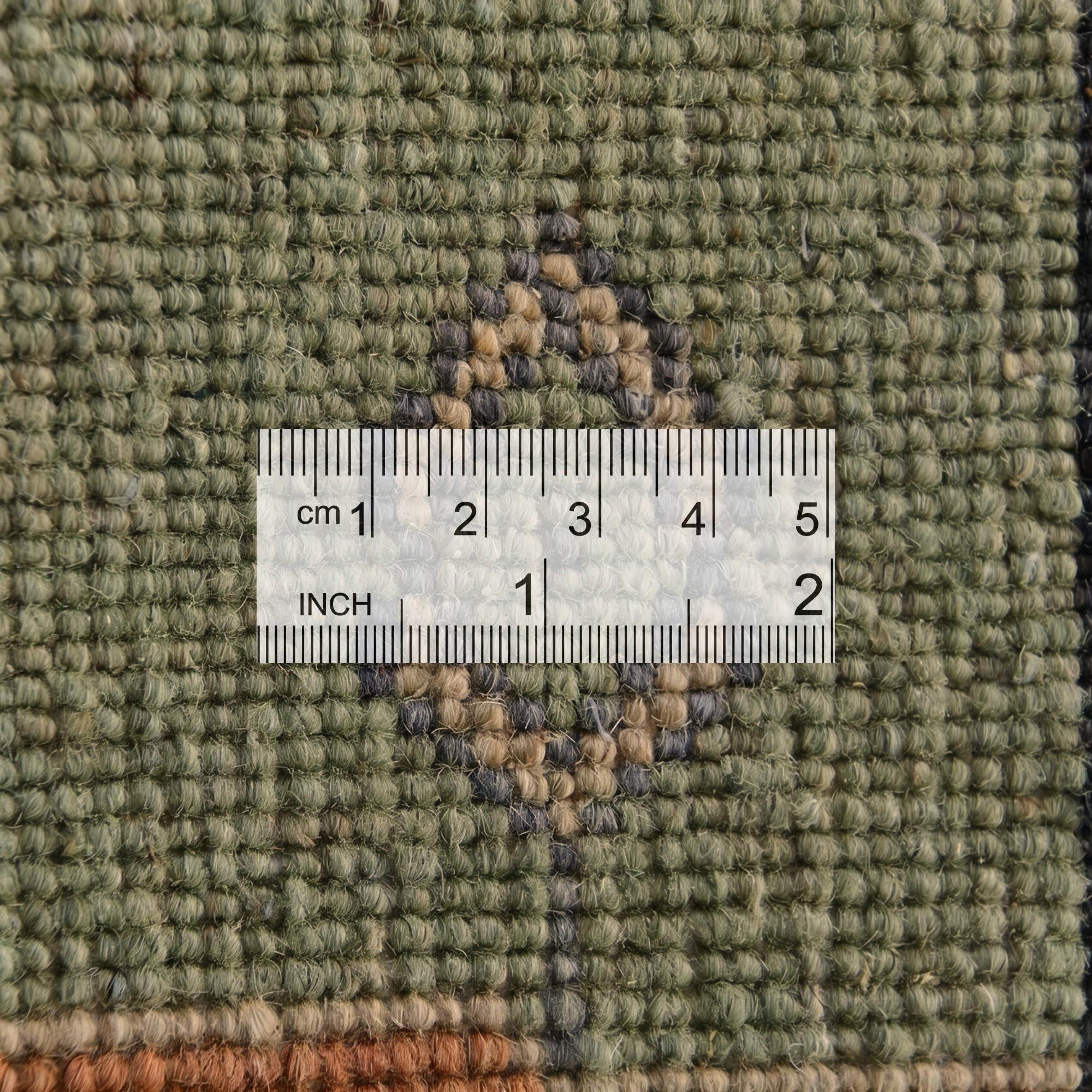 2' 9 x 9' 3 Hand Knotted Kazak Runner Rug