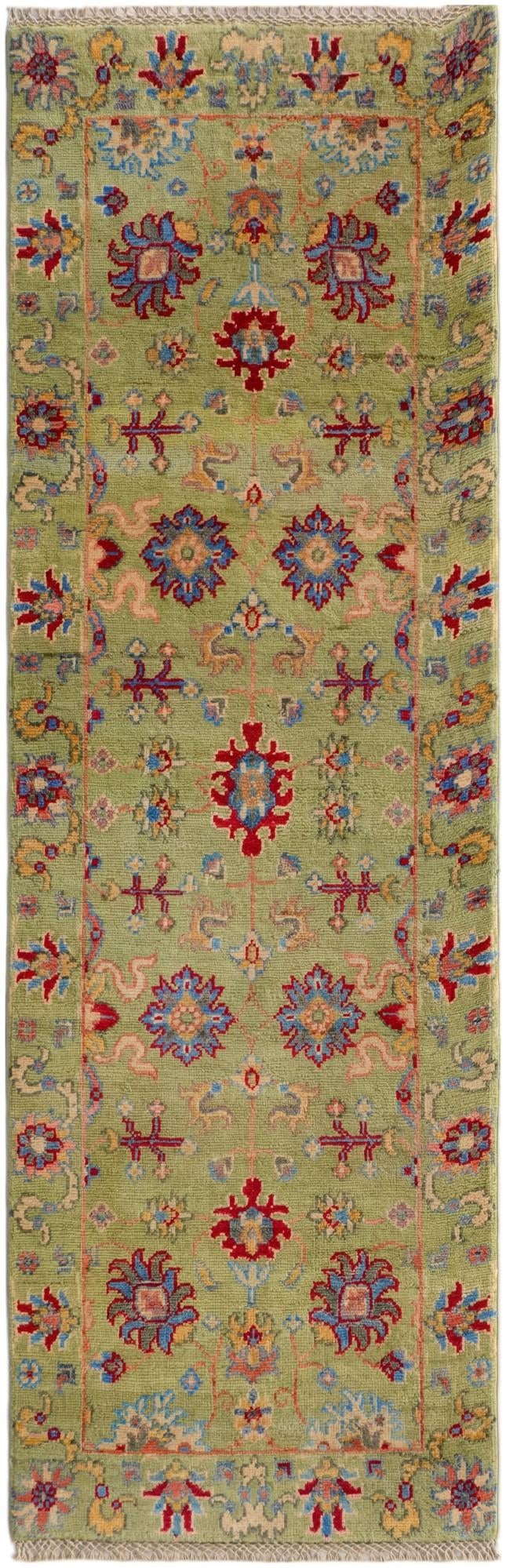 2' 1 x 6' 3 Hand Knotted Kazak Runner Rug