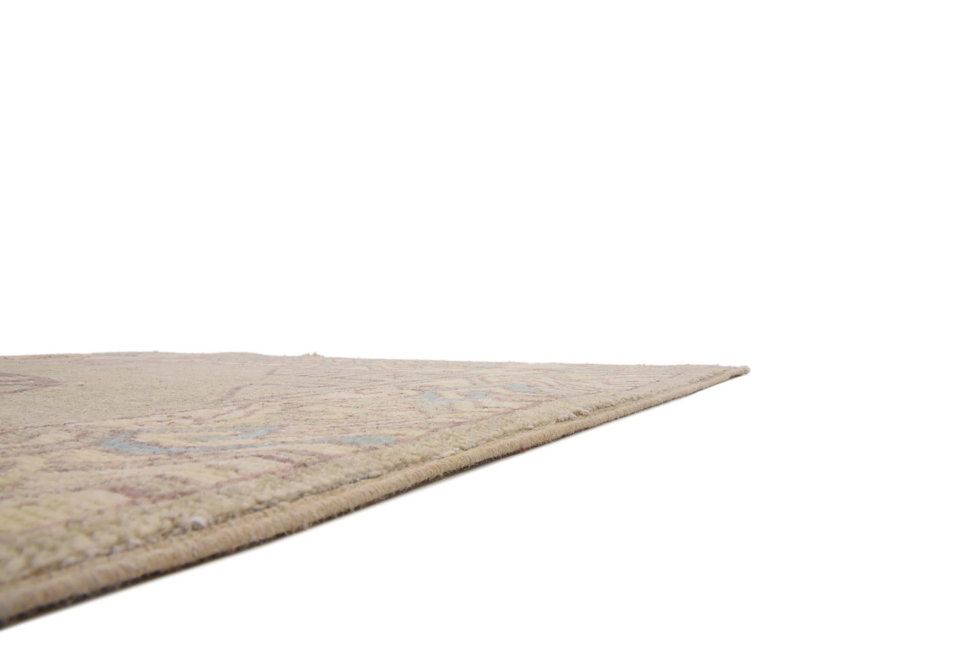 3' x 9' 4 Hand Knotted Khotan Ziegler Oriental Runner Rug