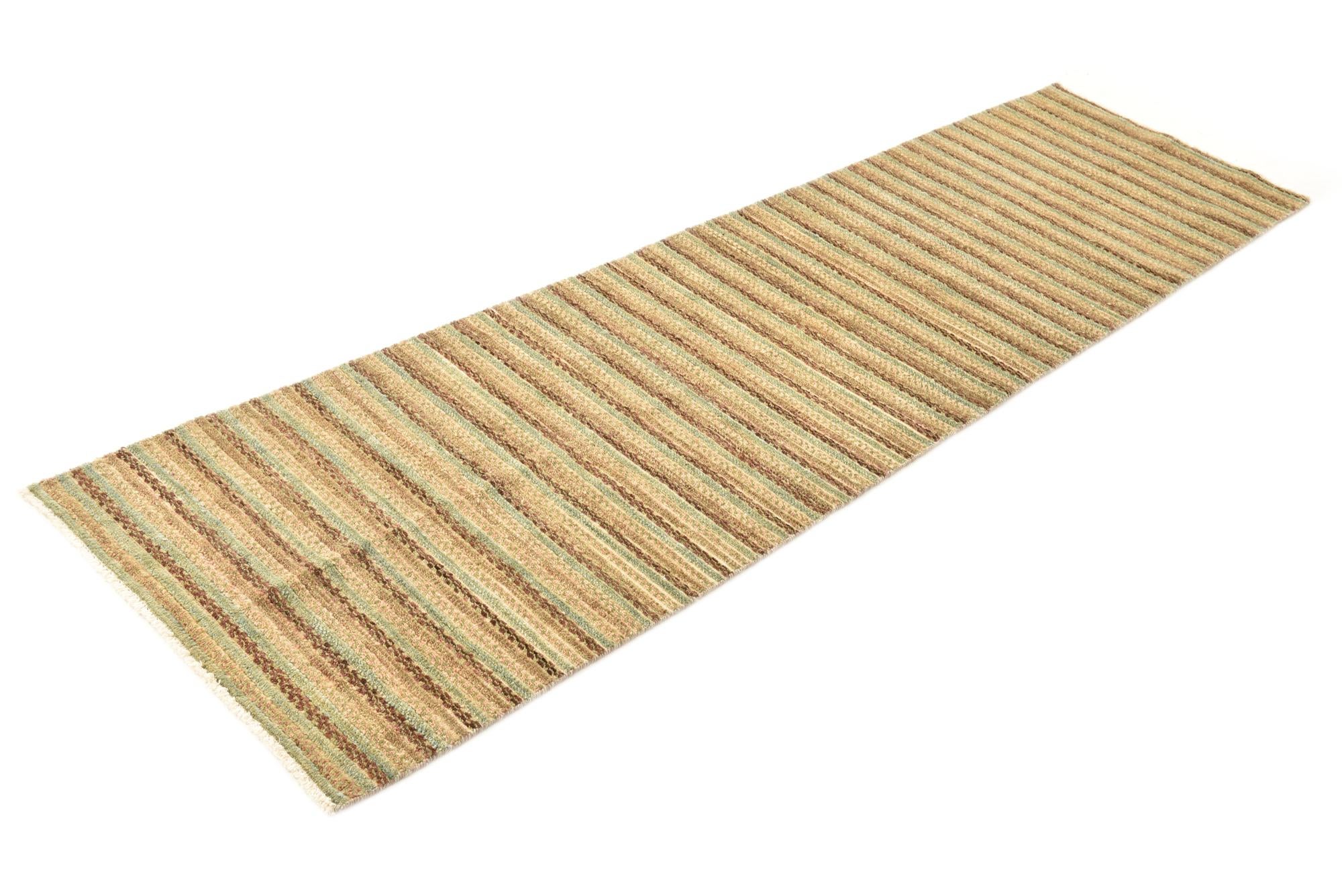 2' 7 x 10' 2 Hand Knotted Modern Ziegler Runner Rug