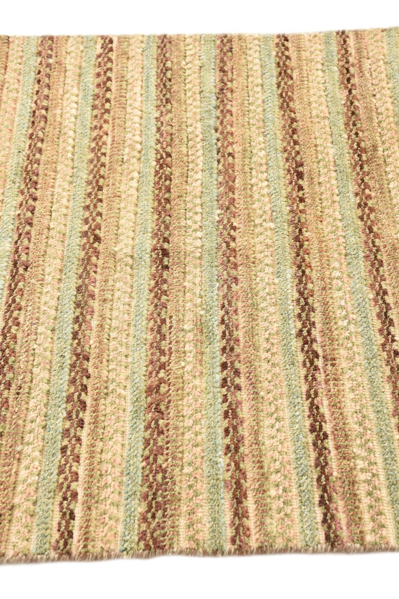 2' 7 x 10' 2 Hand Knotted Modern Ziegler Runner Rug