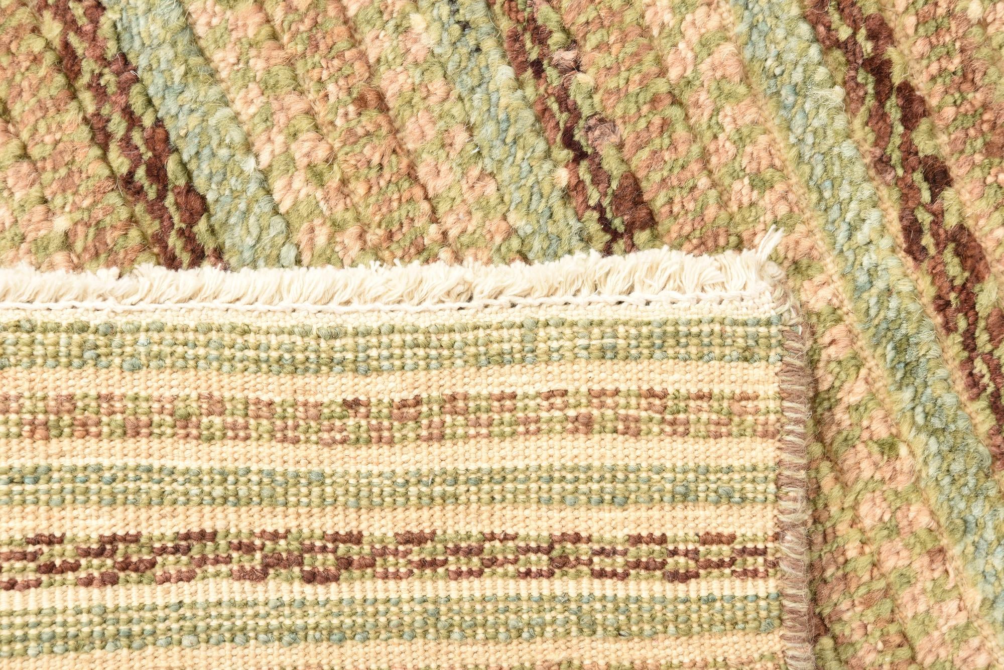 2' 7 x 10' 2 Hand Knotted Modern Ziegler Runner Rug