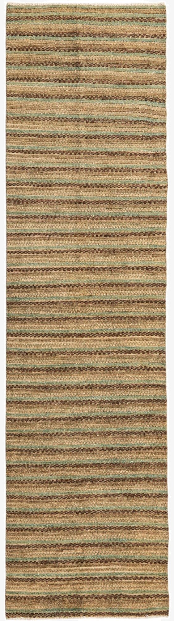 2' 7 x 10' 2  Hand Knotted Modern Ziegler Runner Rug