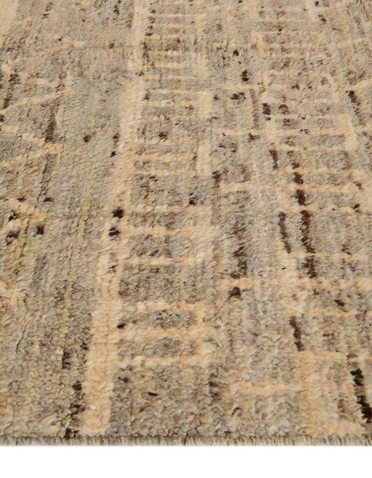 Detail image of 4' x 13' 10 Hand Knotted Moroccan Wool Runner Rug