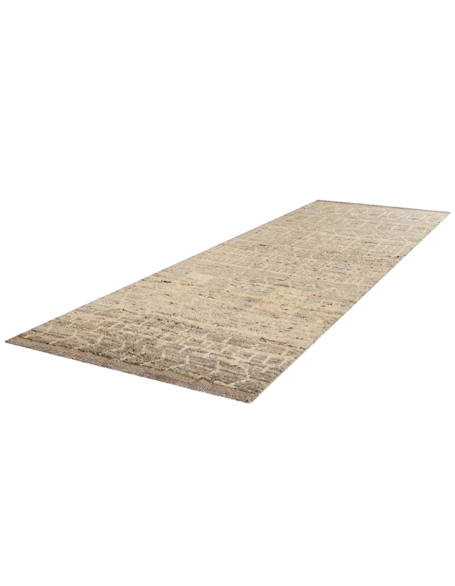 4' x 13' 10 Hand Knotted Moroccan Wool Runner Rug