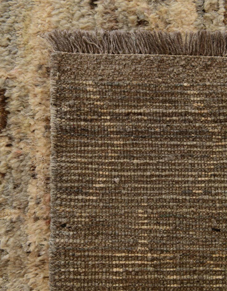 Detail image of 4' x 13' 10 Hand Knotted Moroccan Wool Runner Rug