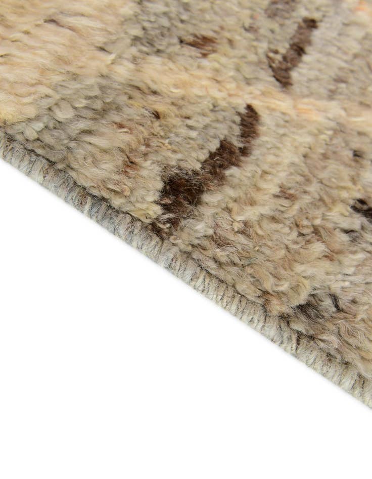 Detail image of 4' x 13' 10 Hand Knotted Moroccan Wool Runner Rug