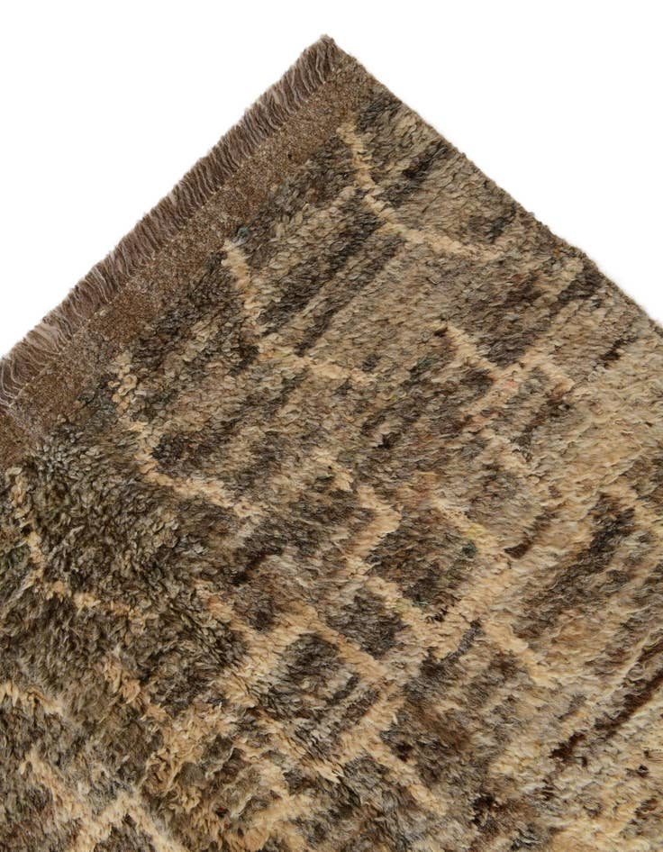 Detail image of 4' x 13' 10 Hand Knotted Moroccan Wool Runner Rug