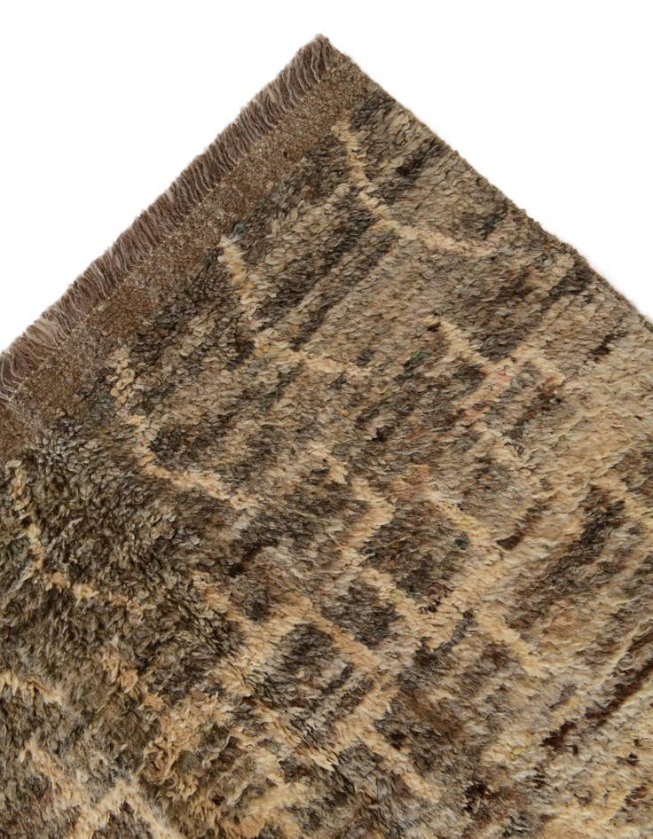 Detail image of 4' x 13' 10 Hand Knotted Moroccan Wool Runner Rug