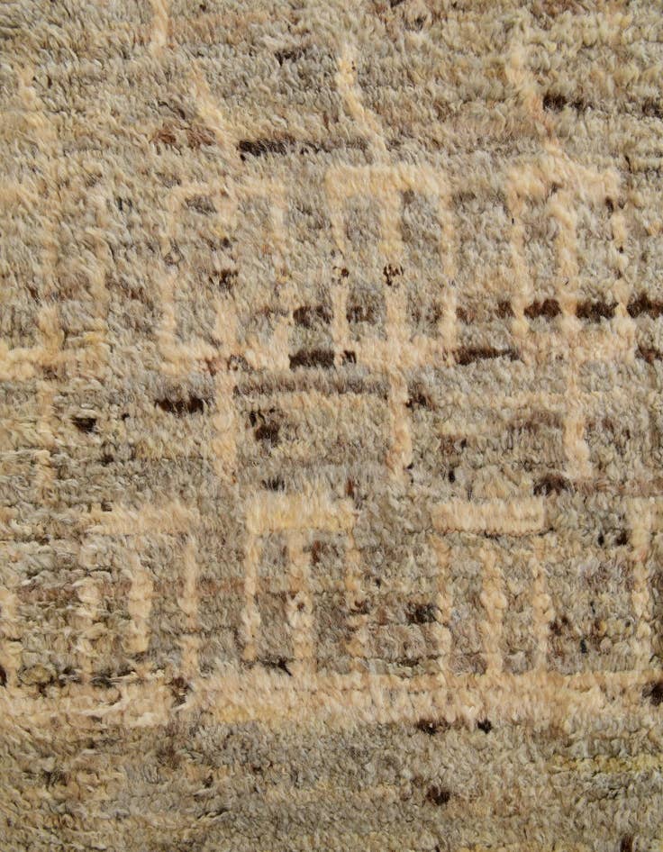 Detail image of 4' x 13' 10 Hand Knotted Moroccan Wool Runner Rug
