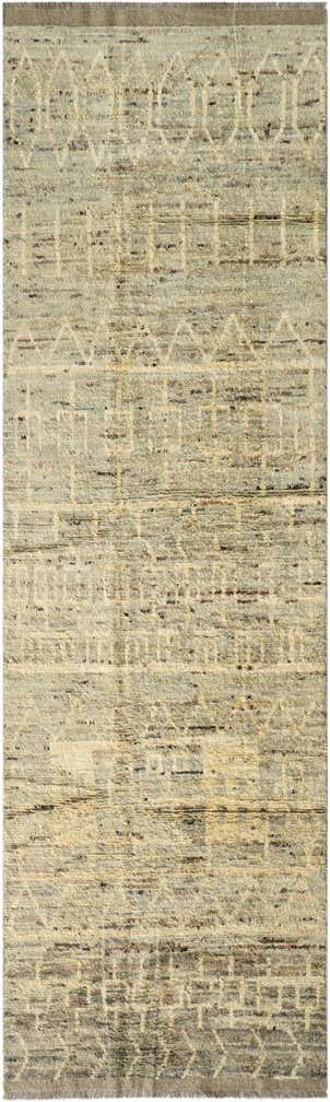 4' x 13' 10 Hand Knotted Moroccan Wool Runner Rug