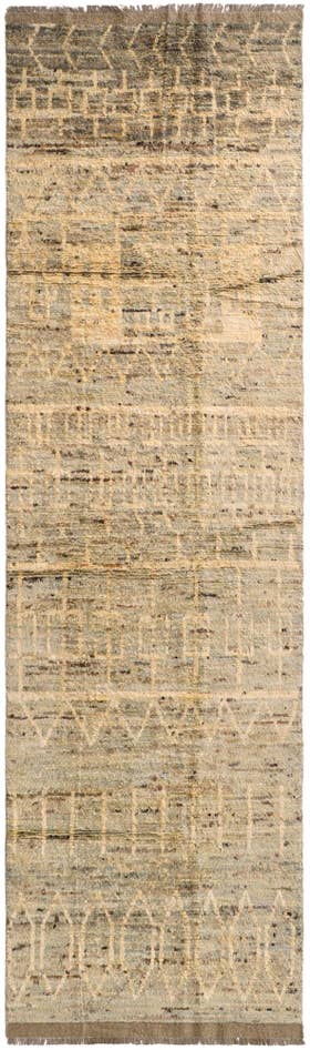 Detail image of 4' x 13' 10 Hand Knotted Moroccan Wool Runner Rug