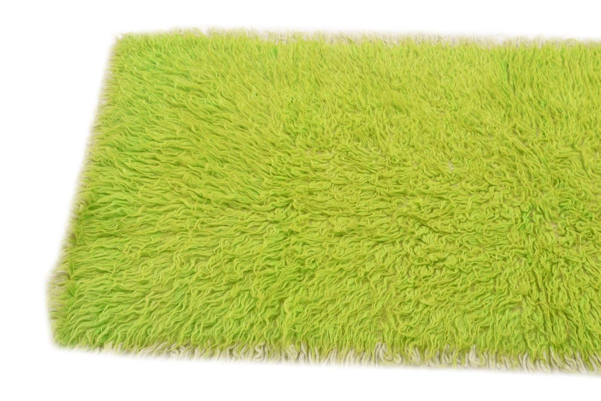 2' 1 x 4' 6 Hand Knotted Moroccan Wool Runner Rug