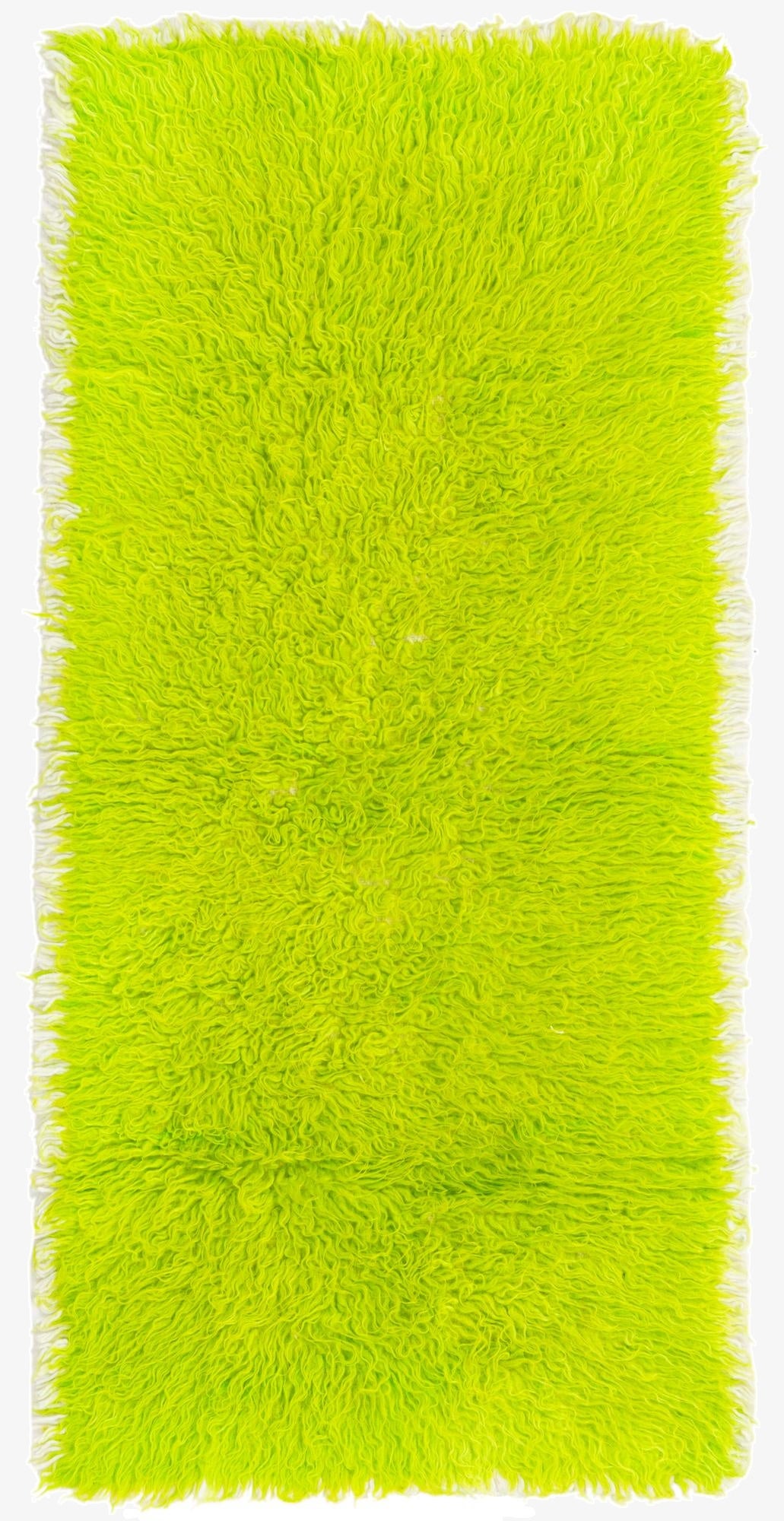 2' 1 x 4' 6  Hand Knotted Moroccan Wool Runner Rug