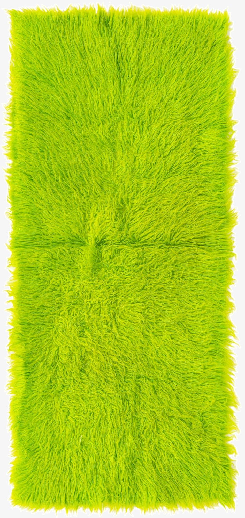 2' 1 x 4' 10  Hand Knotted Moroccan Wool Runner Rug