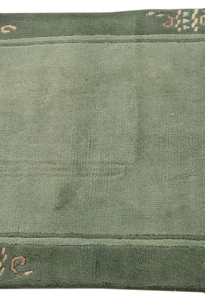 2' 4 x 4' 7 Hand Knotted Nepal Wool Runner Rug