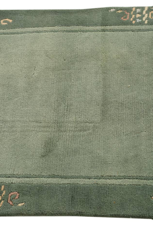 Detail image of 2' 4 x 4' 7 Hand Knotted Nepal Wool Runner Rug