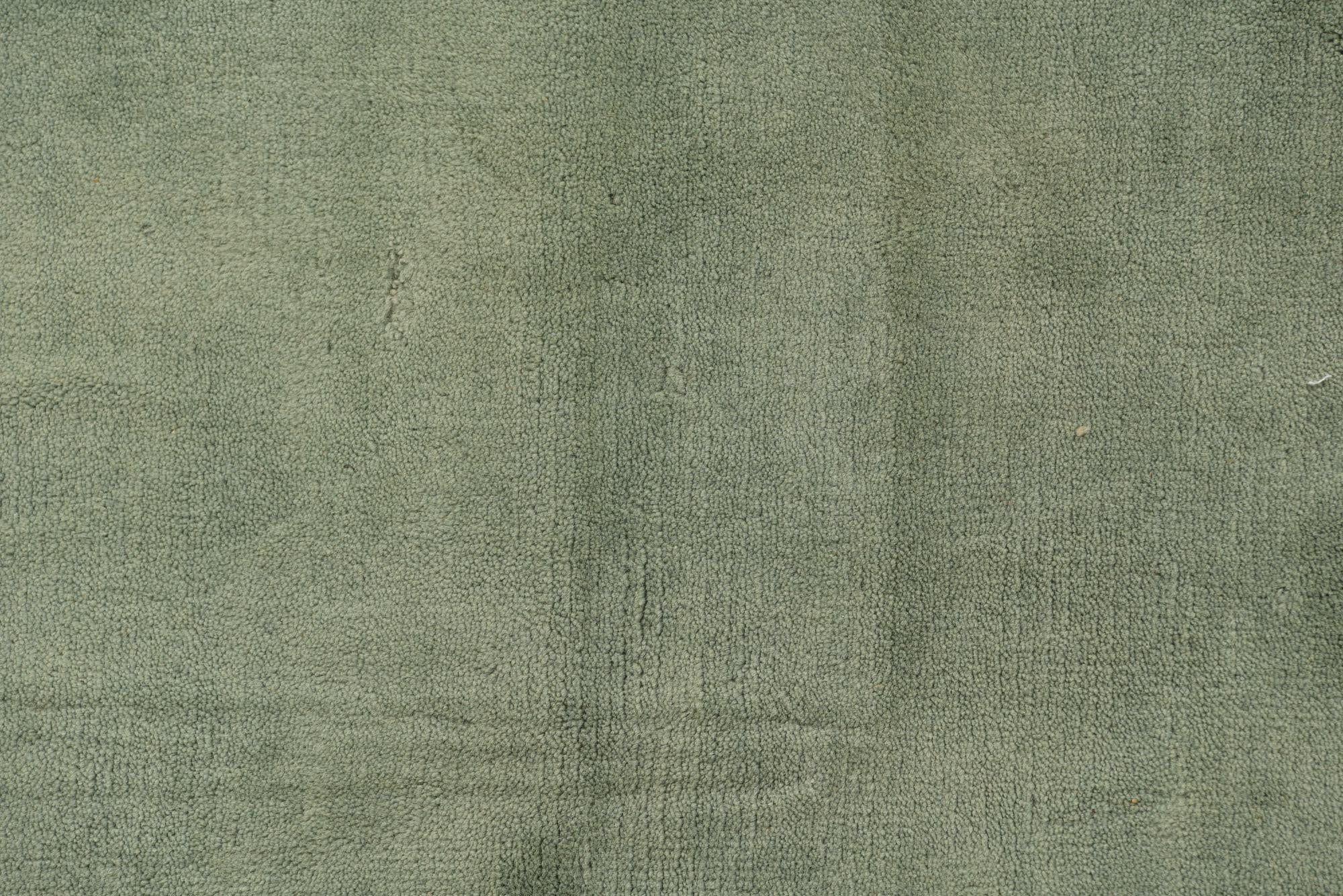2' 4 x 4' 7 Hand Knotted Nepal Wool Runner Rug