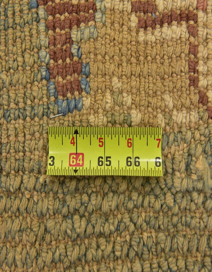 Detail image of 4' 5 x 8'  Hand Knotted Oushak Wool Runner Rug
