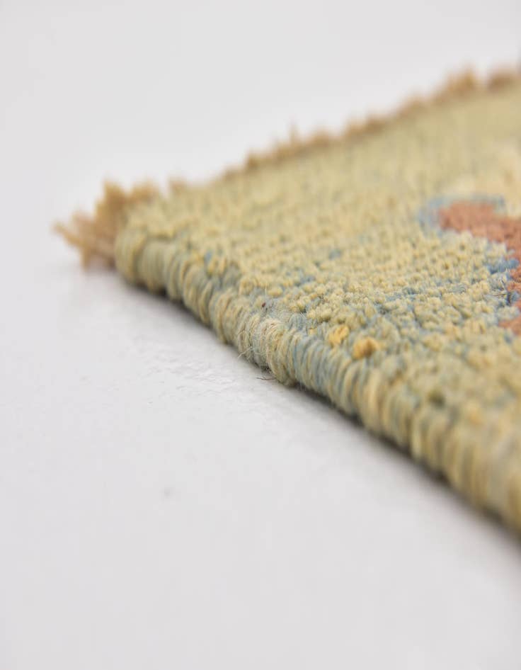 Detail image of 4' 5 x 8'  Hand Knotted Oushak Wool Runner Rug